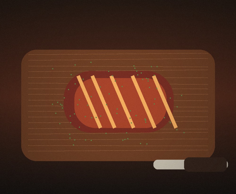 Pièce de bœuf grillée
